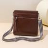 Women's Mobile Phone Bag Soft Leather Shoulder Crossbody Bag Vertical Coin Purse Small Bag