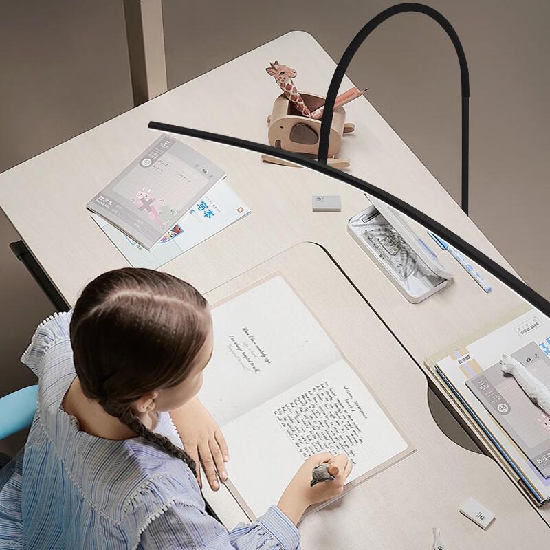 Curved LED Eye-Care Study Floor Lamp