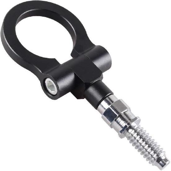 Universal Car Front Bumper Screw-on Tow Hook Aluminum 16mm Tow Hook Front Rear R
