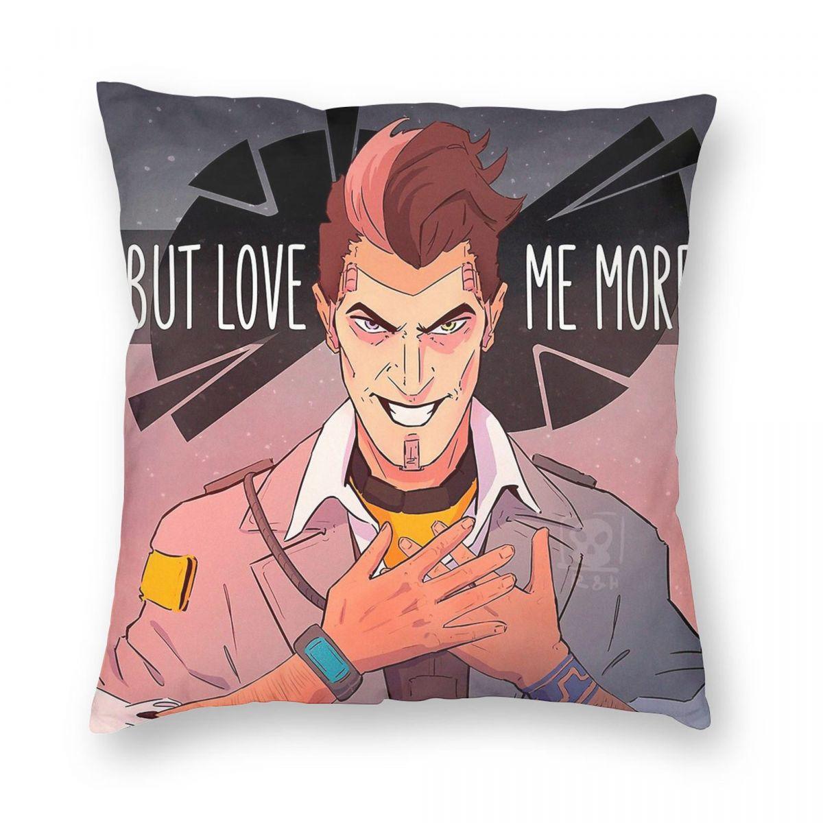 But Love Me More Square Pillowcase Polyester Linen Velvet Creative Zip Decorative Pillow Case Home Cushion Case 30x30cm