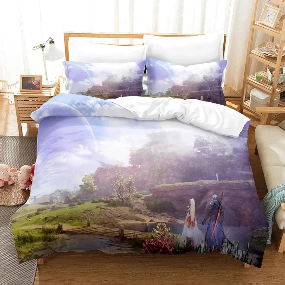 Hot Game Tales Of Arise Bedding Set Modern Printed Bed Set With Pillowcase Duvet Cover Soft Single Double Queen Super King Size