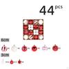 44 Count Christmas Baubles Ornaments for Tree Decoration Set Seasonal Celebrations