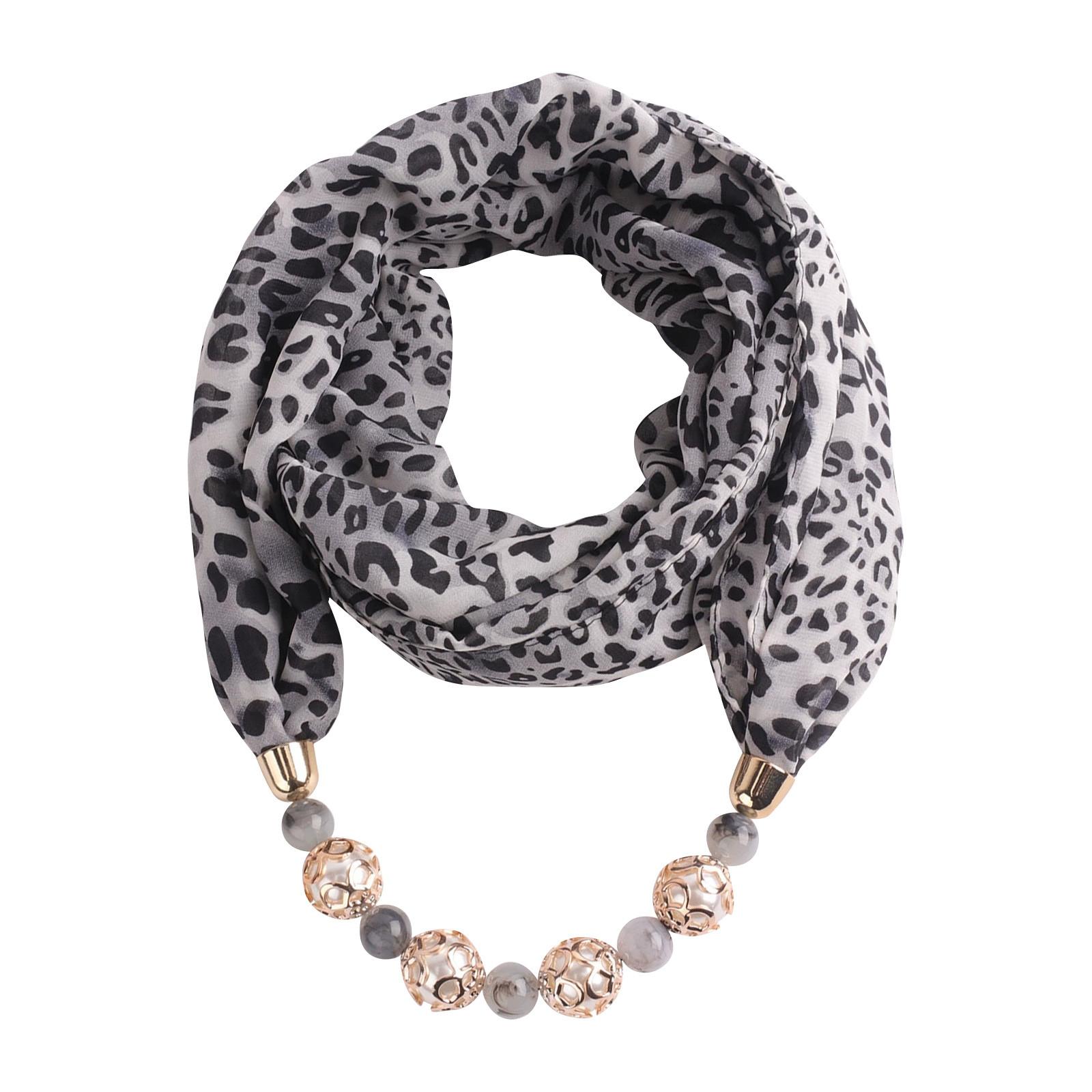 

Великолепные бусины, шарф с круглым кольцом, женские аксессуары для шарфов, ожерелье, этнический шарф One Size