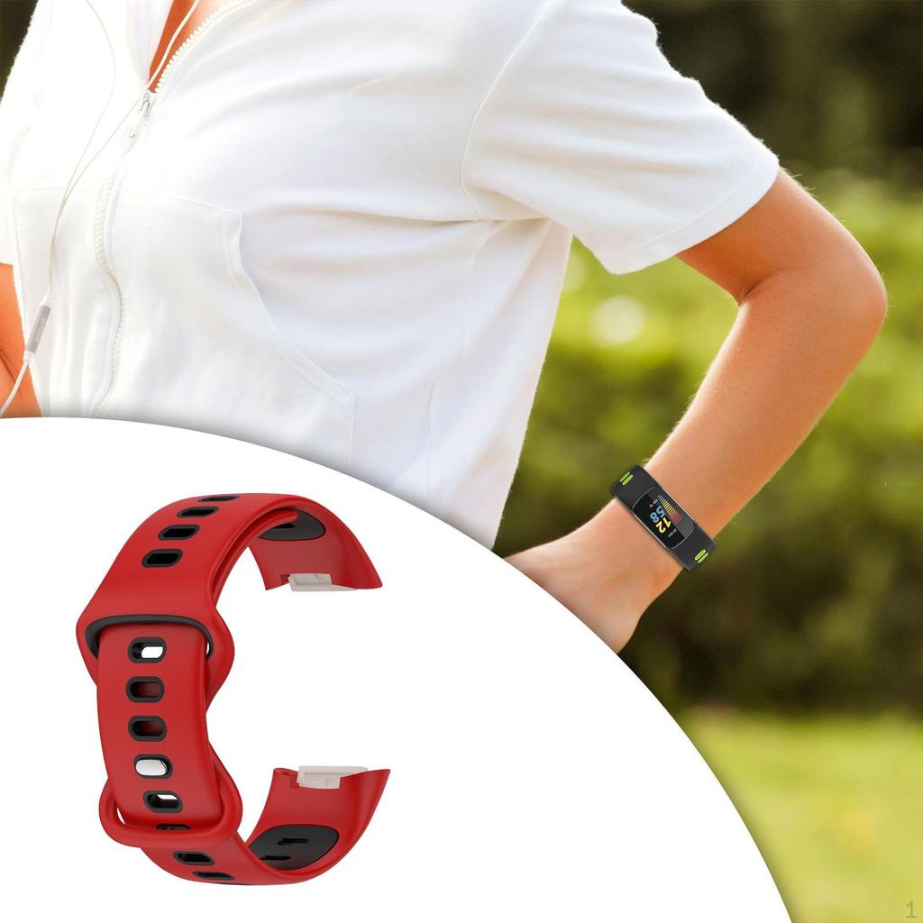 Bands Soft Silicone Band For Fitbit charge5 smart watch Strap Blue