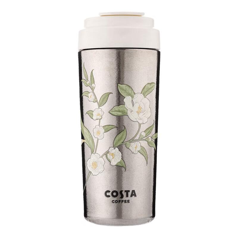 COSTA Elegant Floral Pure Titanium Insulated Coffee Mug 480ml