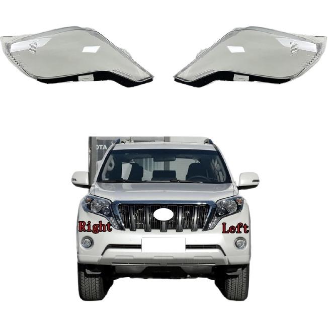 Compatible for Toyota Prado 2014 2015 2016 Transparent Headlight Cover Headlamp Shell Clear Lens Plexiglass Replace Original Lampshade(Left)