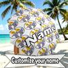 Custom Name Personalized Bananas In Pyjamas Print Umbrella, Auto Open Close, 8‑Rib Sturdy Frame, Commute Camping Hiking Use, Birthday Gift