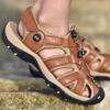 Men Casual Leather Beach Walking Shoes Fisherman Outdoor Closed Toe Hiking Water Sandals Large Size