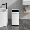 Stainless Steel Trash Can Large Capacity Kitchen Trash Bins Creative Square Toilet Garbage Bin Household Cleaning Accessories