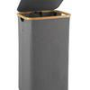 Foldable Japanese Style Laundry Basket with Inner Bag - Super Large Fabric Hamper for Bedroom and Bathroom.