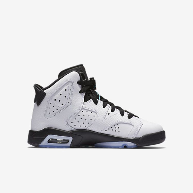 Kids' Sneakers Nike Jordan 6 Retro White Jade Black (GS) White/White-Hyper Jade-Black