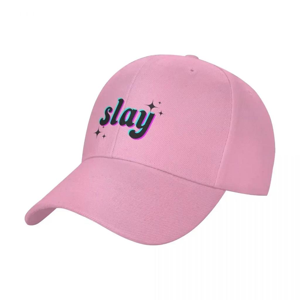 funny trendy word slay Baseball Cap Hat Unisex For The Sun Beach Bag Brand Unisex cap GirlS Hats Unisexs