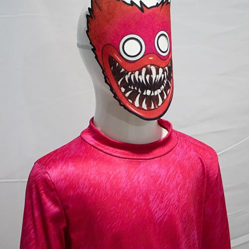 [Milky Time] Poppy Playtime Huggy Wuggy Kissy Missy Cosplay Halloween Kids (Kissy Missy, 140cm)