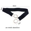 Decoration Geometric Women Waistband Gold Round Buckle Belt Female Waist Strap Elastic Waist Belt