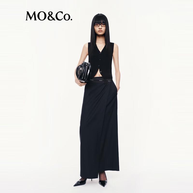 MO&Co. Women s 100% Wool A-Line Long Skirt S