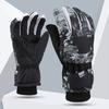 Winter Snowboard Ski Gloves Unisex Pu Leather Non-Slip Touch Screen Waterproof Motorcycle Cycling Fleece Warm Snow Sports Gloves