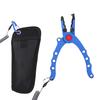 Aluminium Alloy Opening Ring Fishing Pliers Scissors Line Cutter Hook Remover Tool with Storage Bag