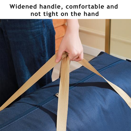 Duża Torba do Przechowywania z Gładkimi Podwójnymi Zamkami Wzmocnionymi Uchwytami Wodoodporna Włóknina Wielofunkcyjny Organizer do Przechowywania