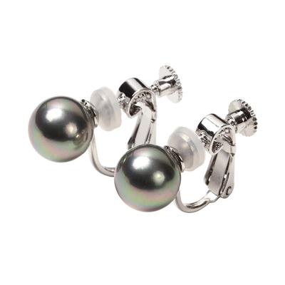 Von Yumi Pearl groß geeignet für Zeremonien, hergestellt in Japan [Produced Katsura] Ohrringe, 8 mm, Damen, beliebt, groß, Anlässe, langes Tragen,