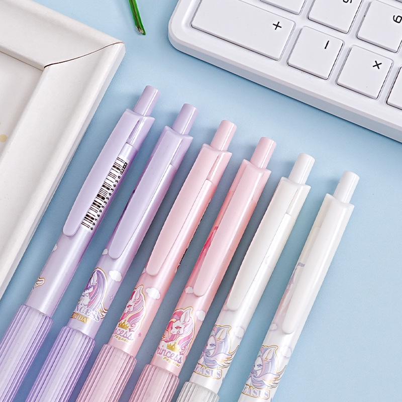 Aodemei Quick-Drying Cartoon Gel Pen — Black, Cute Student Press Pen