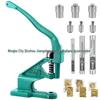 Golden Silver Eyelet Rivet Hand Press Machine Set