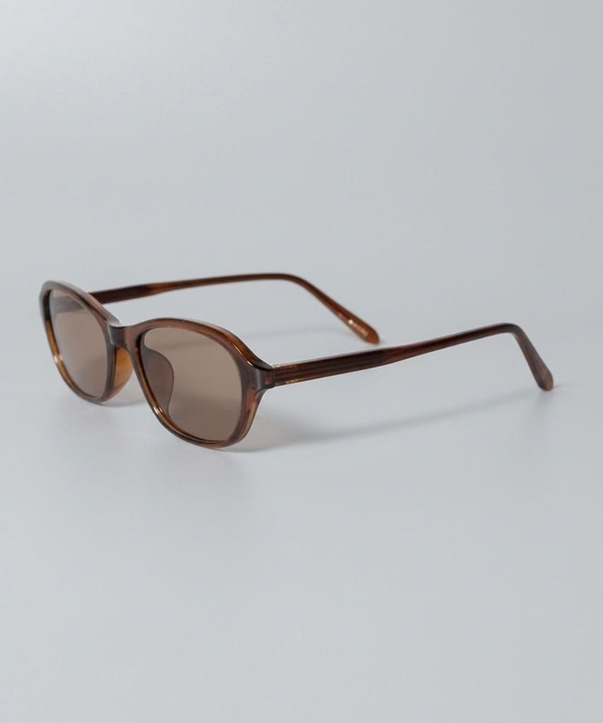 Tukyubeu Retro Cat-Eye Oval Sunglasses(Brown)
