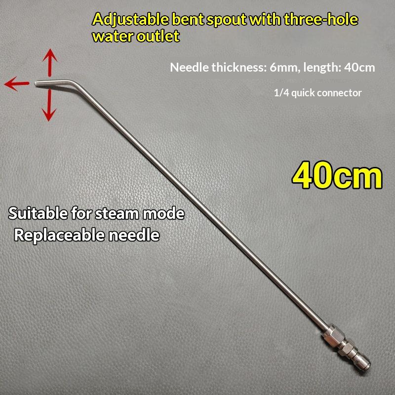 1Pc Stainless Steel High Pressure Cleaning Needle Nozzle 1/4" Quick Connect For Deep Cleaning Ac Water Heater Cleaning