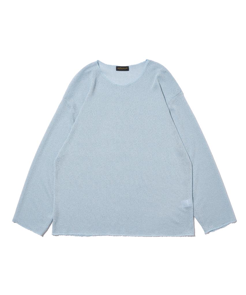 ANALOG MOOD First Linen Long Sleeve Knit (Blue)