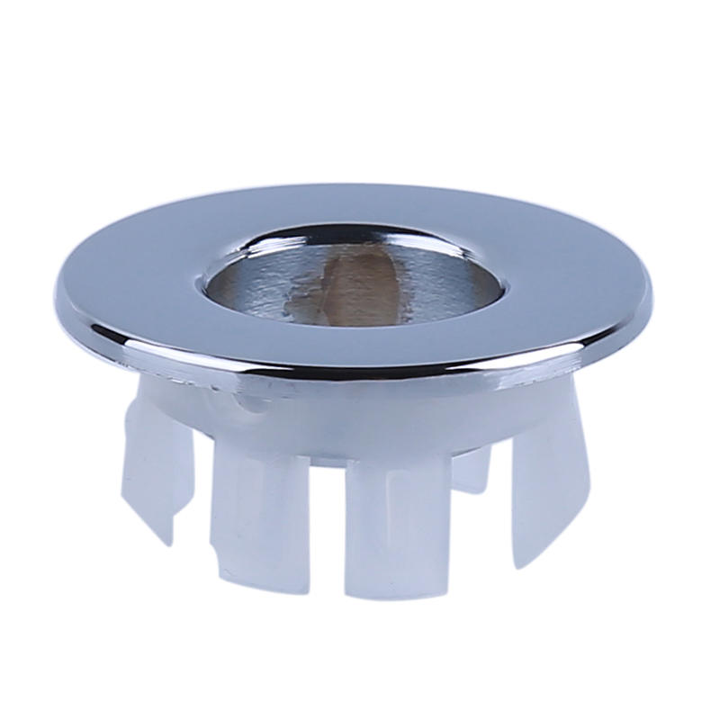 

1 шт./5 шт. Накладка для раковины, декоративные кольца-крышки перелива, для ванной, кухни, вставка для круглого отверстия умывальника для замены диаметра отверстия 1PC серебряный серый