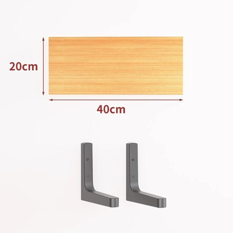 Wall Shelves Floating Wood Water Resistant-Space Saving Storage Display Rack Kitchen Bathroom