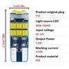 2/10PCS Newest T10 LED Canbus W5W 8 SMD 3030 Led Car Interior License Plate Lights Reading Dome Lamps NO ERROR 12V White Red Yel