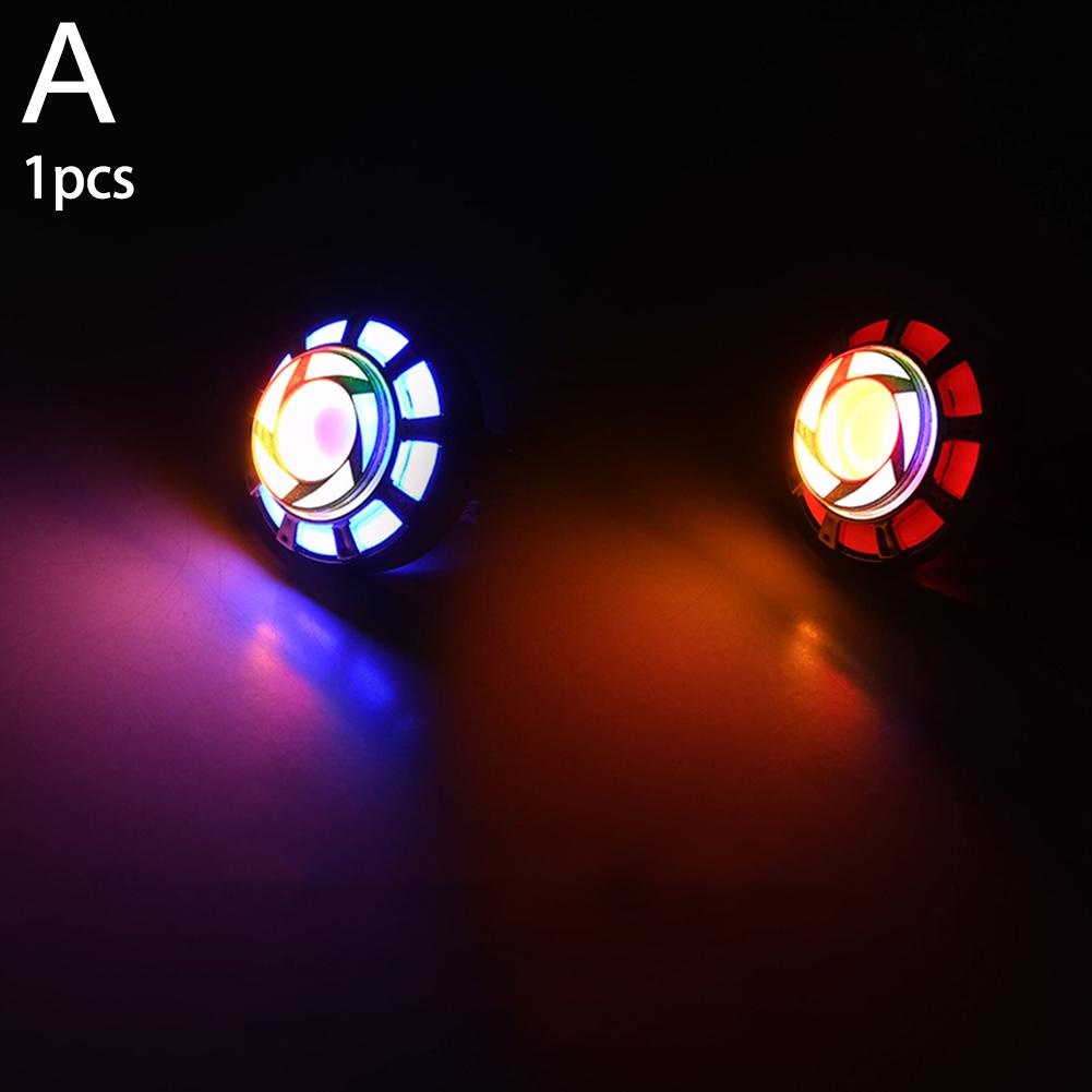 RGB Angel Eye Flashing Brake Tail Rear LED Motorbike Light: Universal Motorcycle Equipment With Warning Lamp Moto Accessories