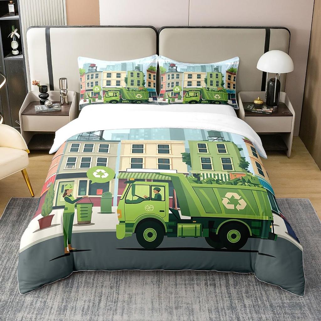 Cartoon Cars Duvet Cover Queen King Size Colorful Car Comforter Covers For Teens Adults 1 Quilt Cover 2 Pillowcases No Comforter