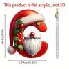 Retro Farmhouse Style Acrylic Flat Pendant Decoration Christmas Tree Ornament With 26 Letters New