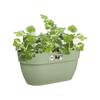 Vibia Campana Easy Hanger Medium Balcony Planter - L 24.1 X W 36 X H 26.5 Cm - Pistachio Green - With Water Reservoir