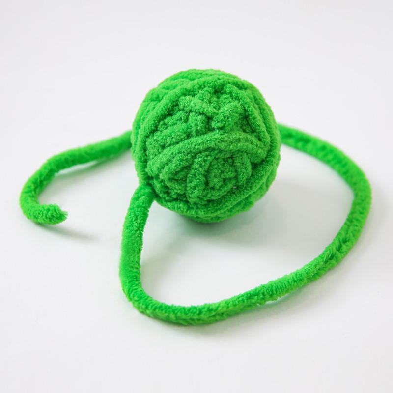 Interaktives Katzenspielzeug Katzenkauspielzeug Haustierprodukte Kätzchen Zähneknabberspielzeug Bunte Wollknäuel Bissfestes Katzenspielzeug