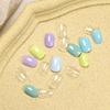Clear Solid Oval Triangle Square Shape Nail Tools Nail Table Color Card Display Diy Manicure Nail Tips Practice Tools