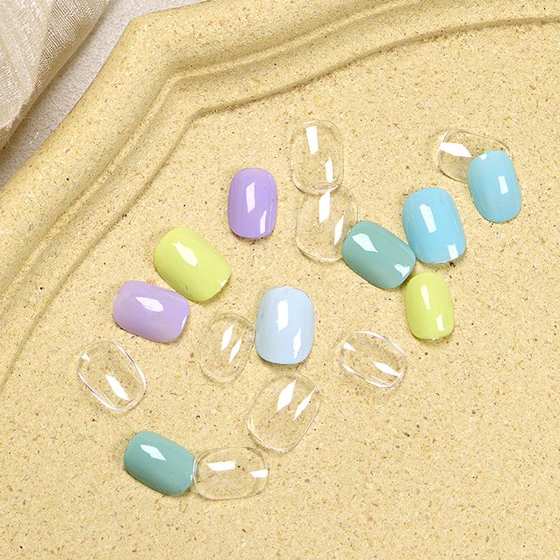 Clear Solid Oval Triangle Square Shape Nail Tools Nail Table Color Card Display Diy Manicure Nail Tips Practice Tools