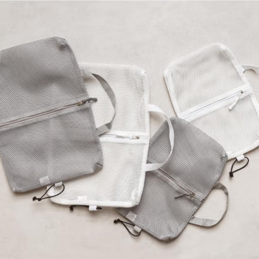 Travel Strap Mesh Pouch L Gray