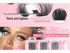 DIY Segmented D Curl Self-Adhesive Natural Thick False Eyelashes Set