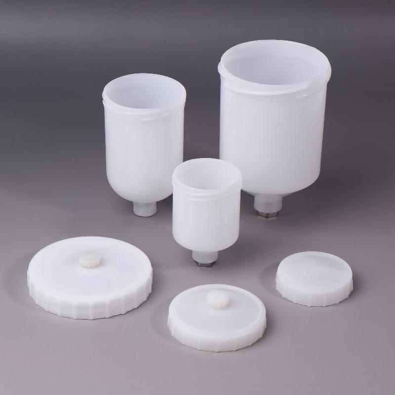 125/250/600Ml Plastic Spray Paint Cup Sprayer Cup Air Gravity Feed Paint Spray Pot Thread Connector For Spray Gun Parts