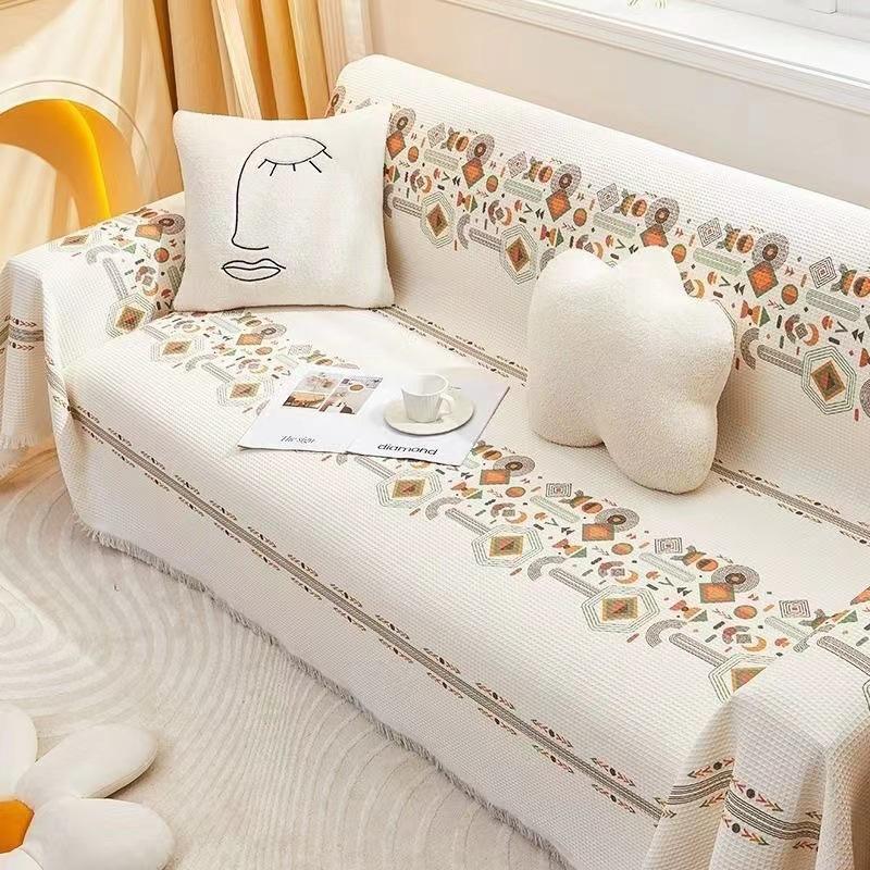

Nordic Thicken Sofa Towel Нескользящее геометрическое диванное покрывало Полный комплект чехла для ткани Полотенце для дома Универсальное мягкое диванное полотенце 180x130cm 1pcs