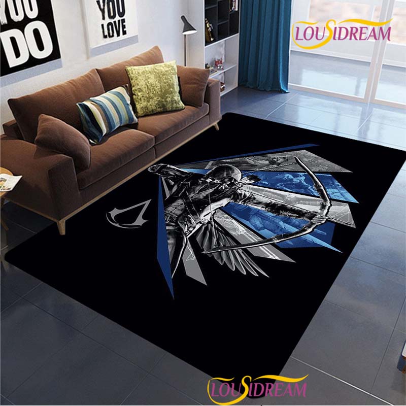 Game Ass Creed Carpet for Living Room Bedroom Rug Table Kids Kitchen Door Unslip Floor Mat Birthday gift photography props Rug