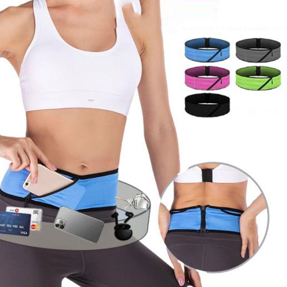 

Waist Pack Invisible Waist Bag Portable Sports Phone Waist Bag Running Belt Walking Running S чёрный