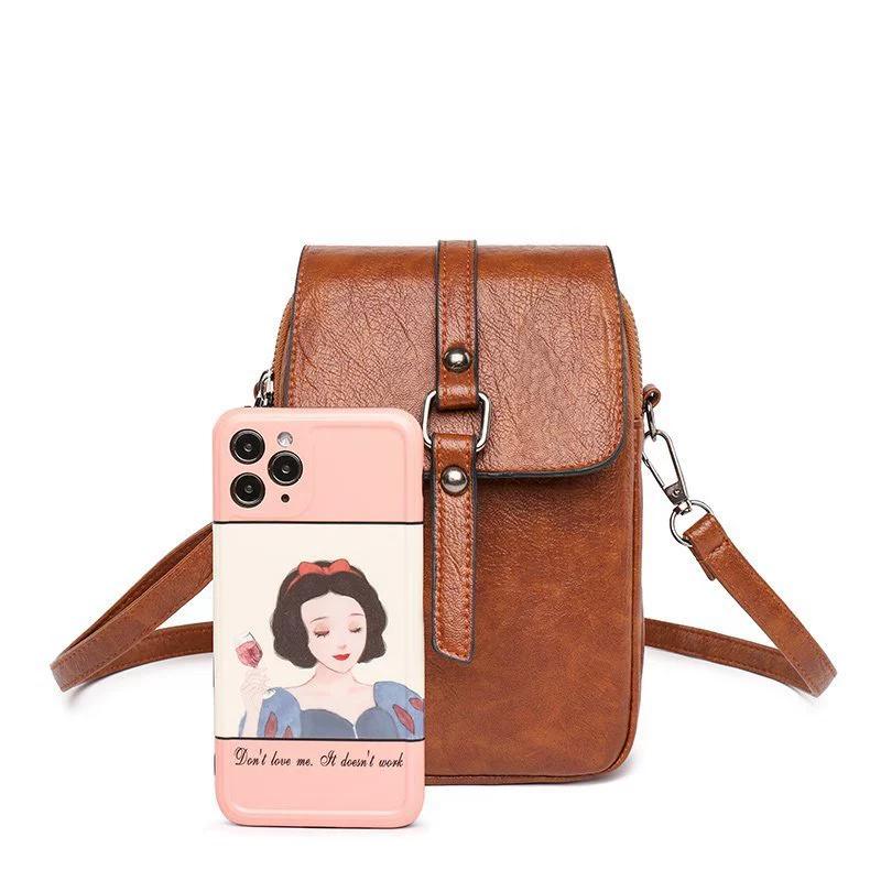 Women Small Shoulder Bag Cute Crossbody Messenger Bags Female Little Soft Purse Double Zipper Pockets Handbag