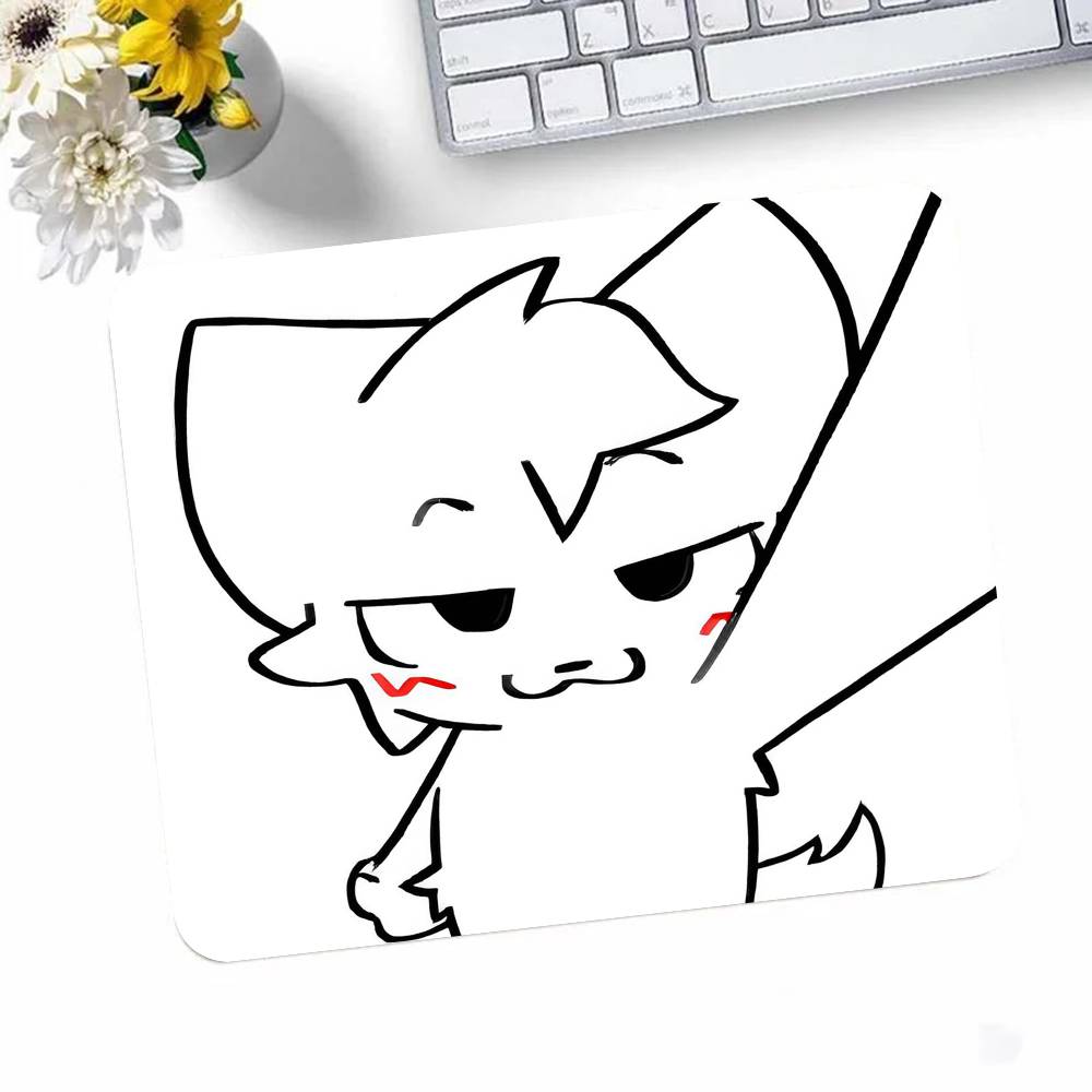 Boykisser Gatto Buffo Tappetino Mouse Mousepad Divertente Mouse Pad Bordo Bloccato Piccolo Per Giocatori Tappetino Scrivania Computer Rettangolare Gomma Antiscivolo