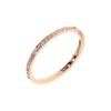 Korean Style Simple Titanium Steel Ring, Female Half-circle Temperament Couple Ring Bestie Jewelry