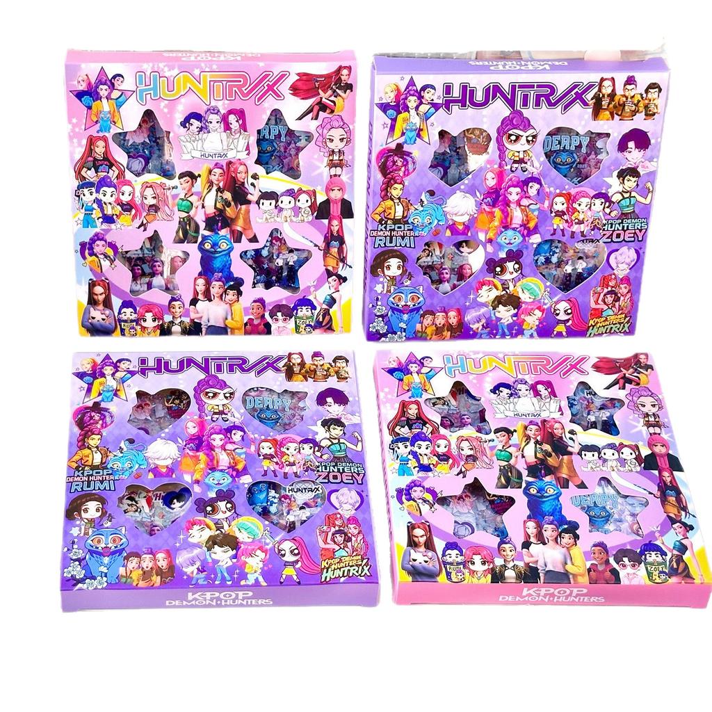 New Hot Popular Kpop Devil Hunter Girls Group Pattern Boxed, Self-cutting, Creative DIY Stickers