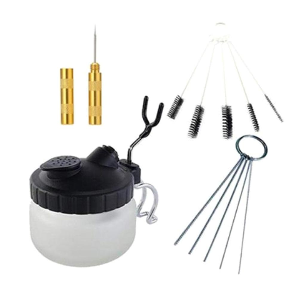 Airbrush Set for Model Painting Includes Painting Stand Base and 20 Pcs Alligator Clip Sticks for Hobbyists and Artists