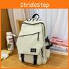Simple Big Capacity Backpack With Letter Print Design And Fabric Waterresistant